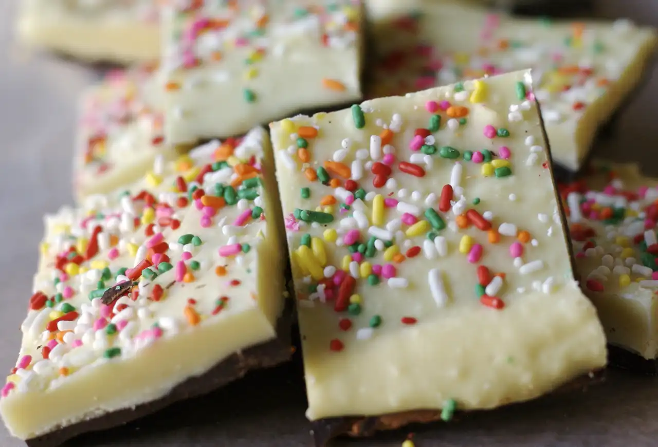 Birthday Cake Chocolate Bark